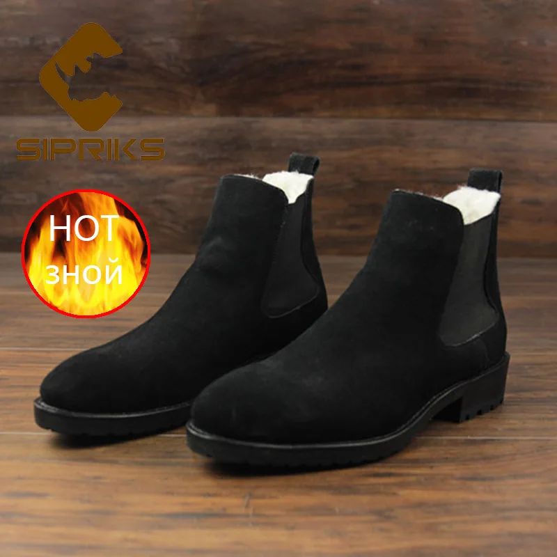 wool chelsea boots