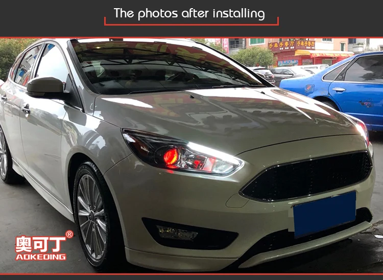 Фара для Ford Focus- Focus ST Sytle головной светильник s противотуманный светильник s дневной ходовой светильник DRL H7 светодиодный Биксеноновая лампа автомобильные аксессуары