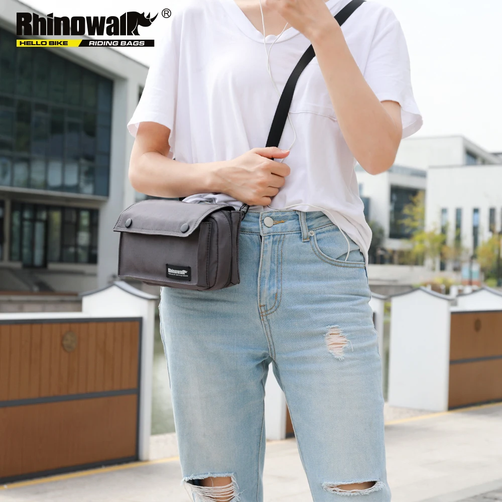 Rhinowalk многофункциональная рама для руля, велосипедная сумка для велосипеда, велосипедная Передняя сумка-корзинка, держатель для телефона на плечо для велосипеда b