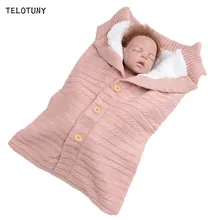 TELOTUNY детское одеяло, новое Брендовое плотное зимнее теплое одеяло, вязаное крючком одеяло для новорожденных, спальный мешок, постельные принадлежности для новорожденных 807