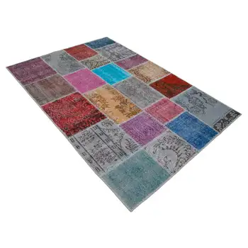 

144x205 Cm Multicolor Handmade Patchwork Rug-5x7 Ft