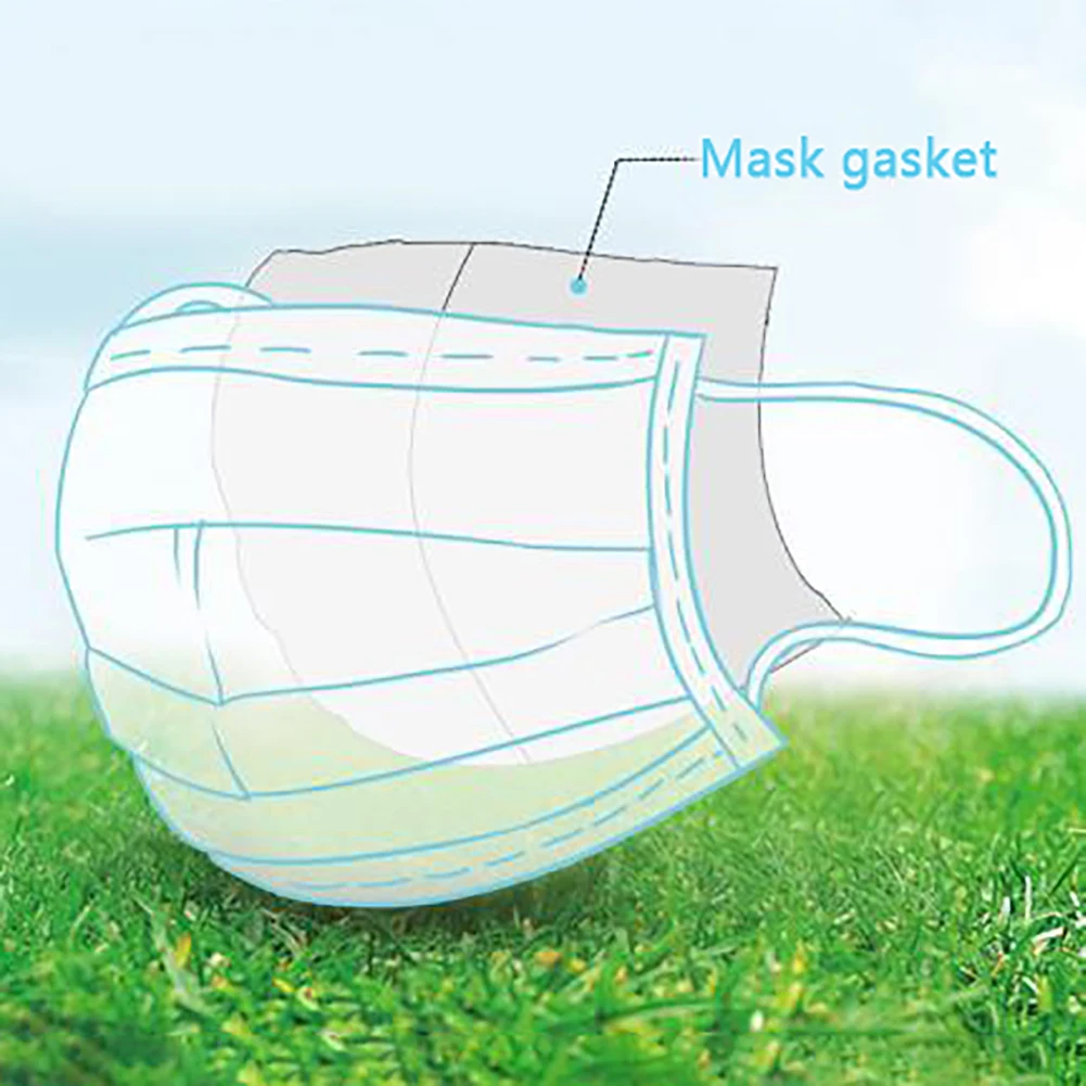 

100pcs dust-proof Disposable Replacement Mask Gasket Pad Mask Inner Cushion Support Protect Mask Filter Covers Mask Core
