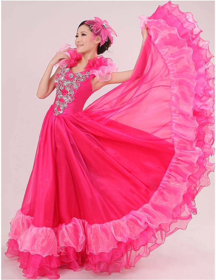 Испанская коррида живота 550 градусов танец платье юбка длинный халат фламенко юбки Spaanse фламенко юрк платья для женщин девочек