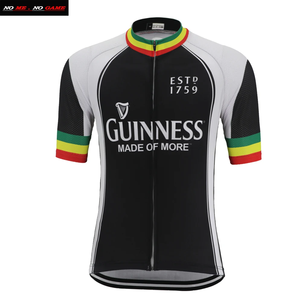Men Classic cycling jersey retro black bike tops pro gear tour mtb road