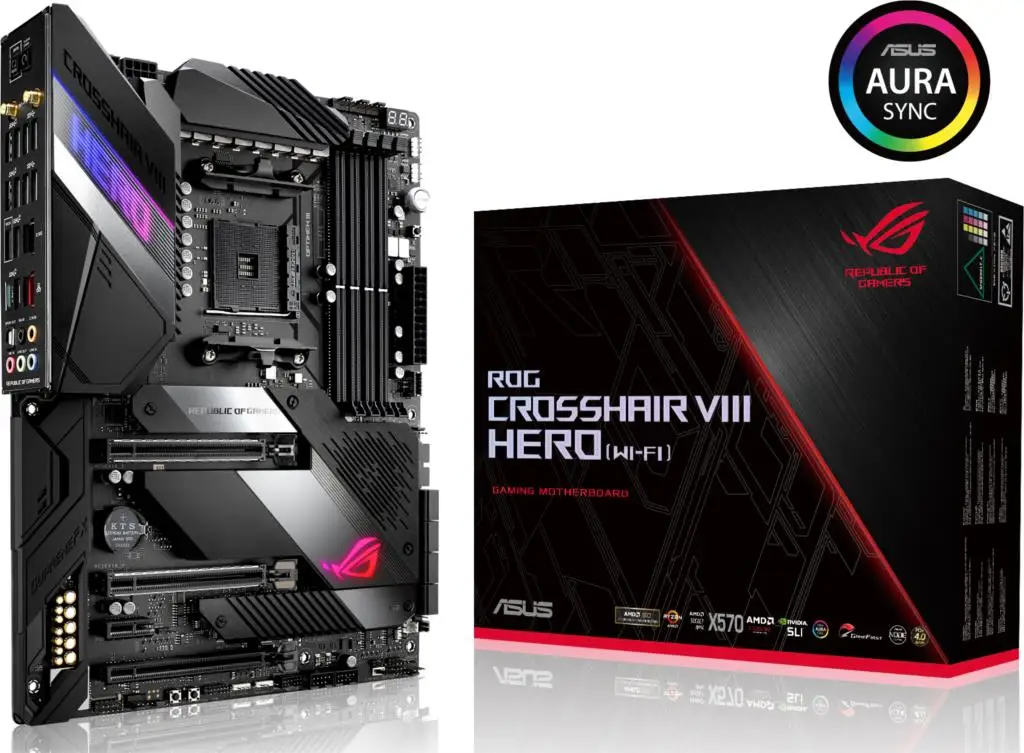  ASUS ROG CROSSHAIR VIII HERO(WI-FI) desktop computer game X570 motherboard C8F(WI-FI)