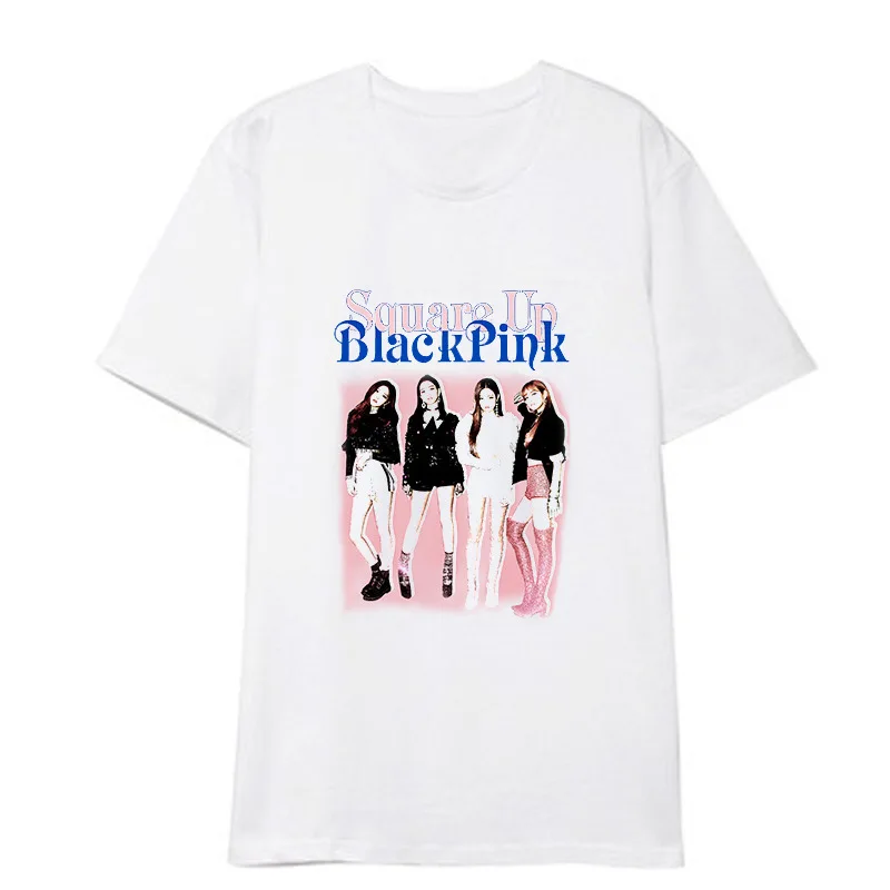 DHSPKN Blackpink in Your Area 3D T-Shirt Lisa Jisoo Jennie Rose Versions Tee 