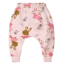 Штаны-шаровары с рисунком для маленьких мальчиков и девочек, штаны для бега с принтом животных, спортивные длинные леггинсы