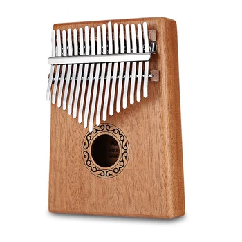 

DropShopping 17 Key Thumb Piano Mahogany Finger Music Box Wood Mbira Likembe Percussion Instrument African Solid Kalimbas