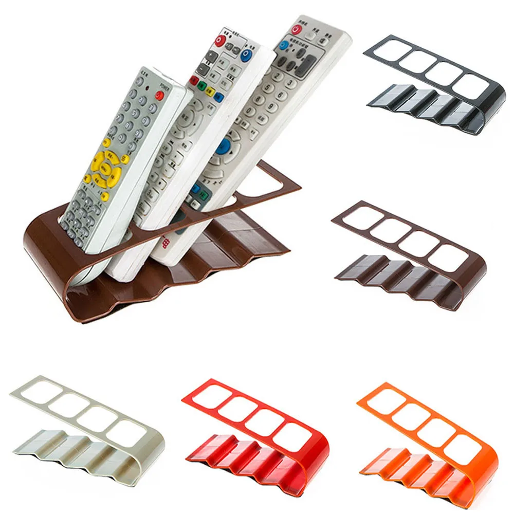 

Hot Sale Home Remote Control Storage Fashion 4 Frame Organizer Storage Rack Remote Control Cell Phone Tabletop Stacks
