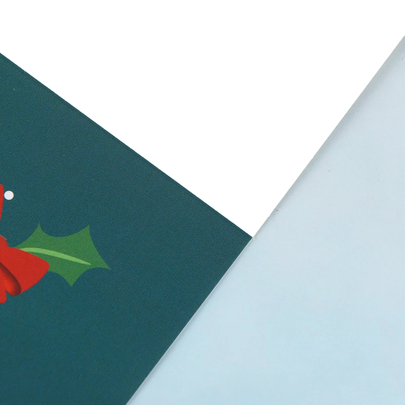 6pcs New Year Greeting Cards Merry Christmas Cards Decoration Stickers Christmas Party Invitation Gift
