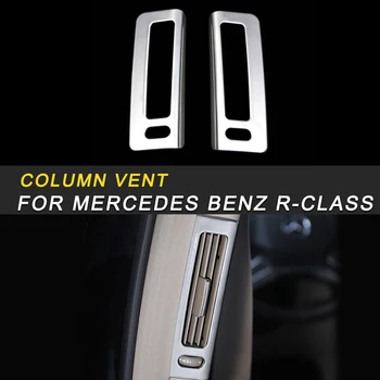 

Car Column A/C Air Outlet Vent Panel Cover Trim Frame Sticker Interior Accessories For Mercedes Benz R-Class 2014-2017
