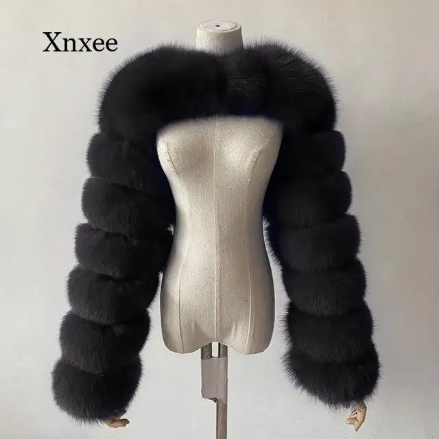 

Новый искусственный мех для зимы и осени, искусственный Лисий мех, сверхкороткая однотонная теплая женская шуба из искусственного меха с длинным рукавом