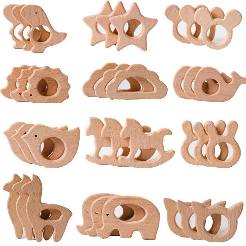 baby wooden teething toys