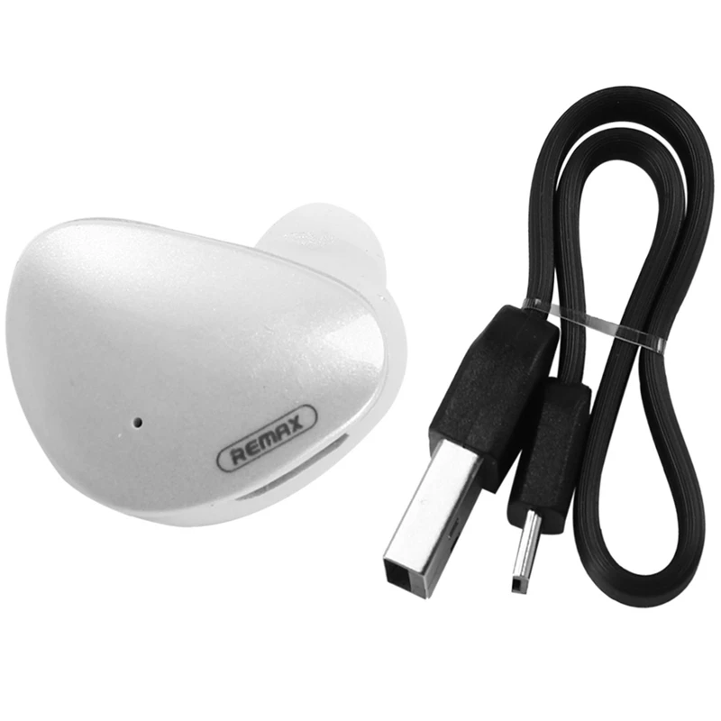 Remax Rb T21 In Ear Mini Wireless Bluetooth Headset Supports Multi Point Connection Rechargeable Mini 4 1