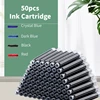 2.6/3.4mm Disposable Fountain Pen Ink Cartridge Pen Refill Black/Red/Blue Ink Set School Office Supplies Stationery Gifts 50pcs 1