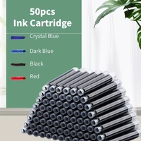 2.6/3.4mm Disposable Fountain Pen Ink Cartridge Pen Refill Black/Red/Blue Ink Set School Office Supplies Stationery Gifts 50pcs 1