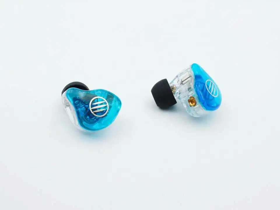 Blue BGVP DS1 Pro 2BA+ 1 динамический Драйвер Гибридный MMCX HiFi наушники-вкладыши - Цвет: Blue