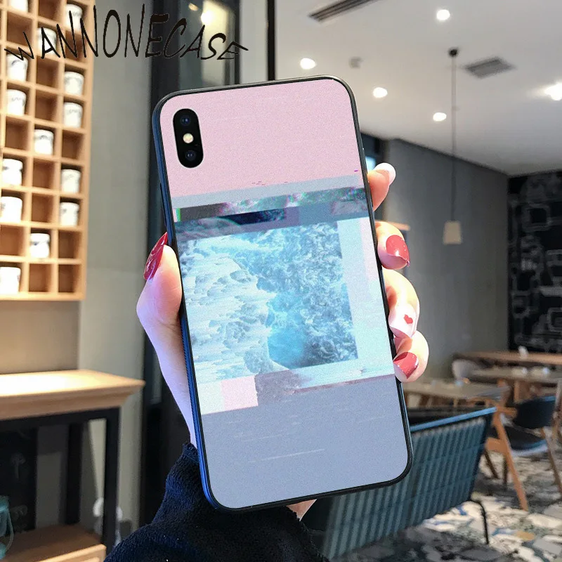 Manis Ruang Dunia Seni Silikon Lembut TPU Ponsel Cover UNTUK iPhone 8 7 6 6S Plus X XS MAX 5 5S SE XR 11 11pro Promax Ponsel
