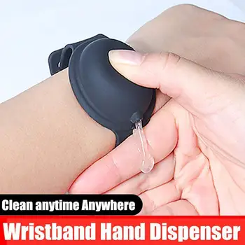 

Gel Disinfectant Sterilizing Silicone Wristband Watch Sanitizer Portable Hand Watch Silicone Convenient Bracelet Disposable B7J2