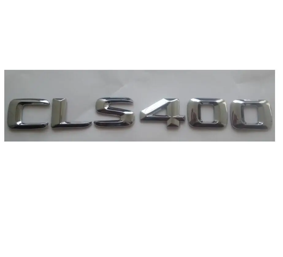 silver Хромированные буквы багажника CLS 400 эмблемы значки для Mercedes CLS400 - Цвет: silver