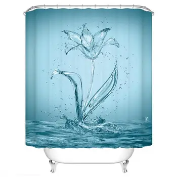 

44 Ocean Shower CurtainWaterproof Polyester Digital Printing Shower Curtain Thickened Non-toxic Mildew Shower Curtain