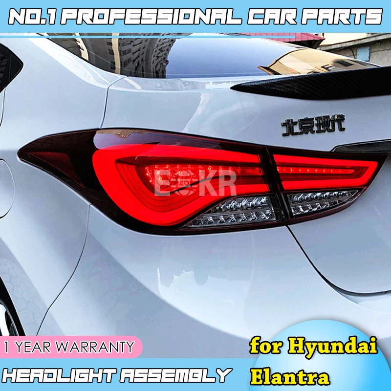 Автомобильные аксессуары для hyundai Elantra задние фонари новые Elantra MD динамический сигнал поворота Задний фонарь DRL+ тормоз+ Парк+ сигнал