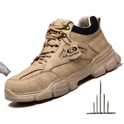 Chaussures de sécurité pour hommes, baskets de travail Anti perforation, légères et respirantes, bottes de travail indestructibles, hiver 