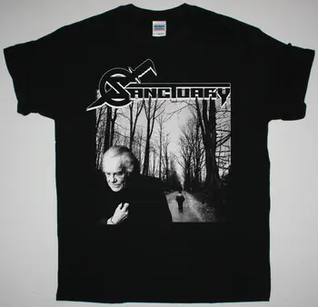 

SANCTUARY INTO THE MIRROR BLACK NEVERMORE METAL CHURCH NEW BLACK T-SHIRT