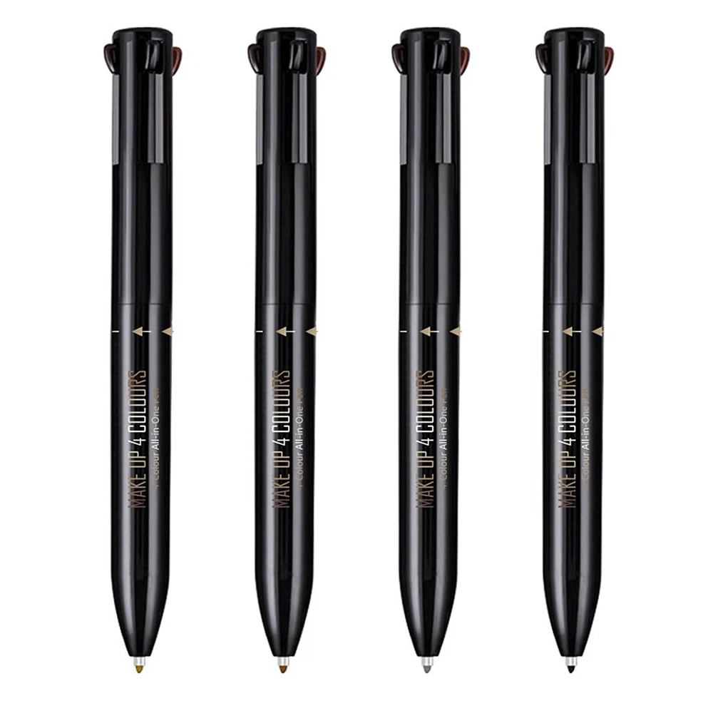 Четырехцветный карандаш для бровей Косметика натуральный длинный-стойкий для бровей карандаш для макияжа Водонепроницаемый брови Татуировка ручка TSLM1