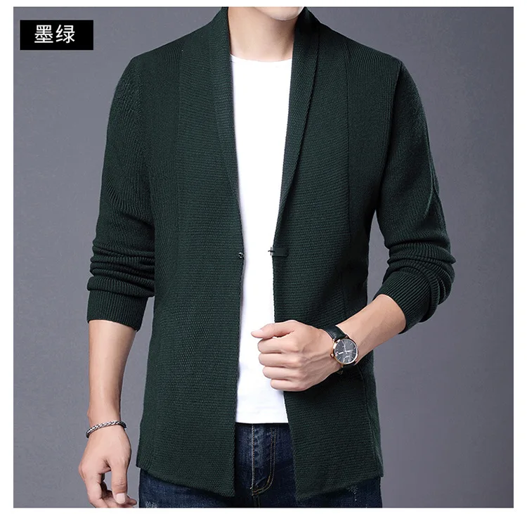 Top Quality New Streetwear Brand Fashion Woolen Slim Knit Cardigan Men Japanese Sweater Casual Coats Jacket Mens Clothes 2023_voghion.com