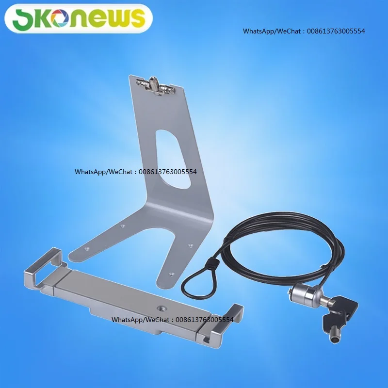 universal tablet PC adjustable anti-theft security lock desktop display stand holder with cable for 7-13" for ipad
