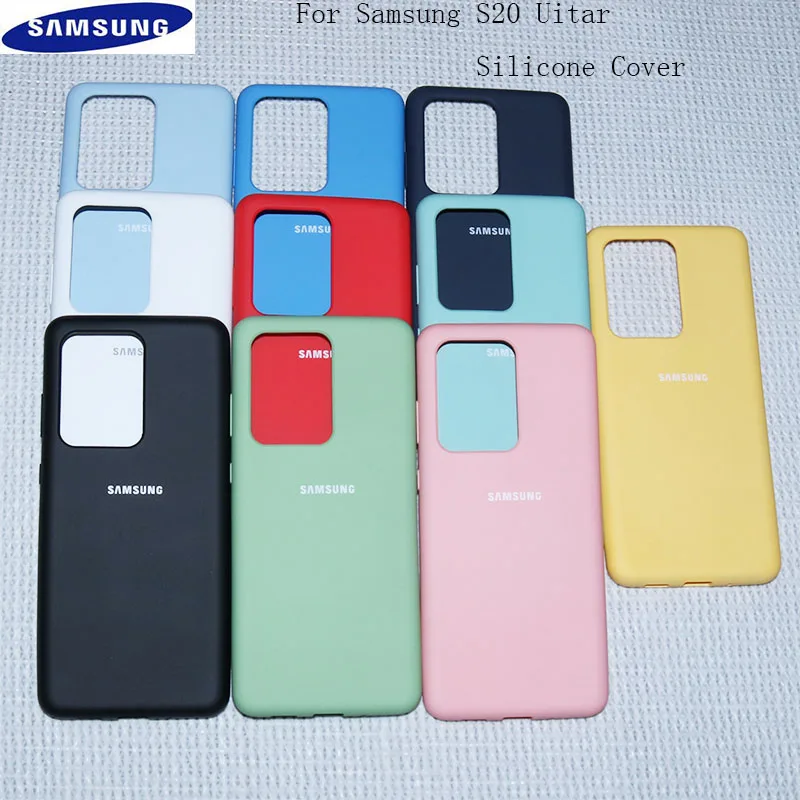 Оригинальный чехол S11 Для Samsung Galaxy S 20 Plus/ S20 шелковистый силиконовый с мягким