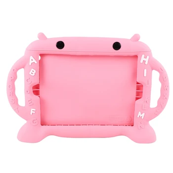 

For Ipad 2 Cover-Kids,Shockproof Silicone Handle Stand Case For Apple Ipad 2Nd 3Rd 4Th Generation Tablet(Pink)