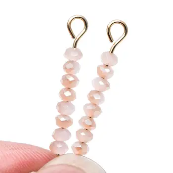 

Crystal Glass Rondelle Faceted beads 2x3mm Peach Pink Gold Champagne -BZ03-09/ 145pcs