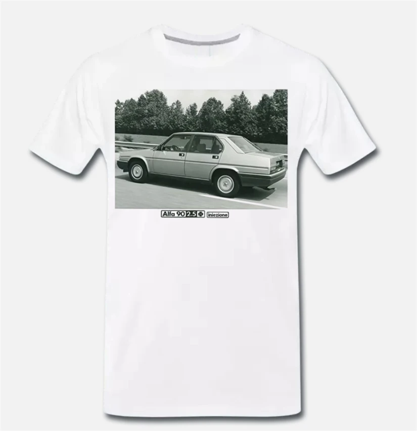 

T-Shirt Maglia Auto D'Epoca Alfa Romeo Alfa 90 Mito - Anni 80 1 S-M-L-Xl Harajuku Funny Tee Shirt