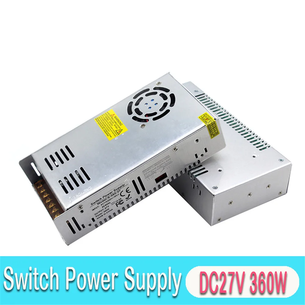 

Single Output Switch power supply 27V 13.3A 360W Driver Transformer 110V 220V AC DC27V SMPS For CNC Stepper Motor Machinery