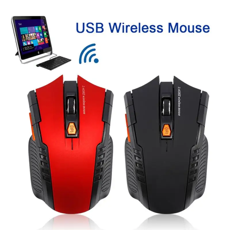 1600DPI Gaming Mouse Wireless Mouse 6 keys 2.4GHz Wireless Computer Mouse mice New 2.4Ghz Wireless USB Mouse Gaming Mouse For La