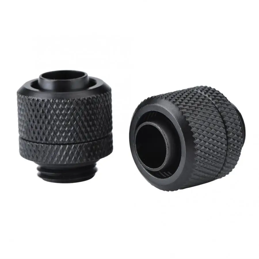 Water Cooling Fittings Tube Fitting 2PCS for 9.5x12.7mm Thin Tubes G1/4 Thread Flexible Tube Connector Brass Two-Touch Fitting
