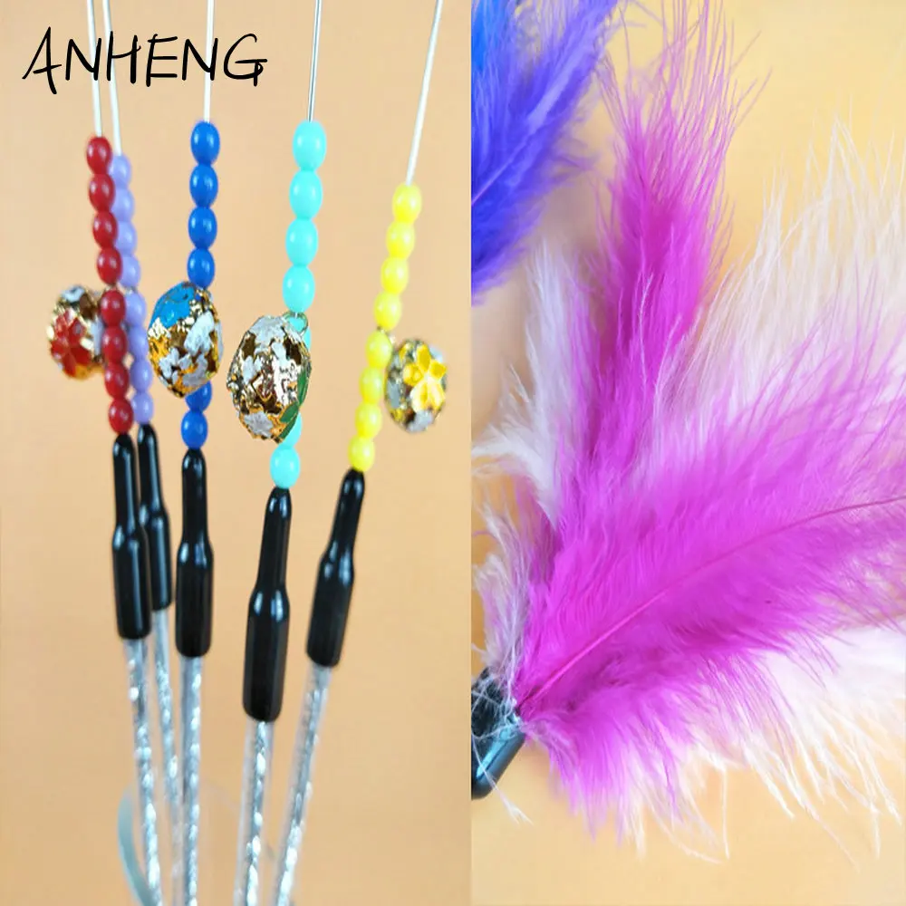 

Cat Toys Tease Cat Stick with Bell Sent In Random Color Pet Toy For Cats