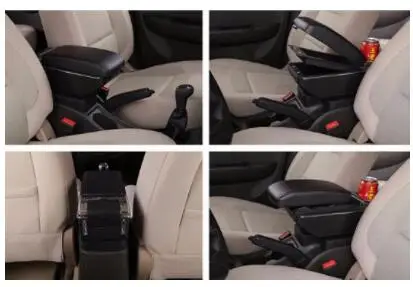 Для Chevrolet Aveo Sonic Lova T250 T300 подлокотник коробка центральный магазин содержимое коробка для хранения подстаканник аксессуары для автомобиля - Название цвета: A