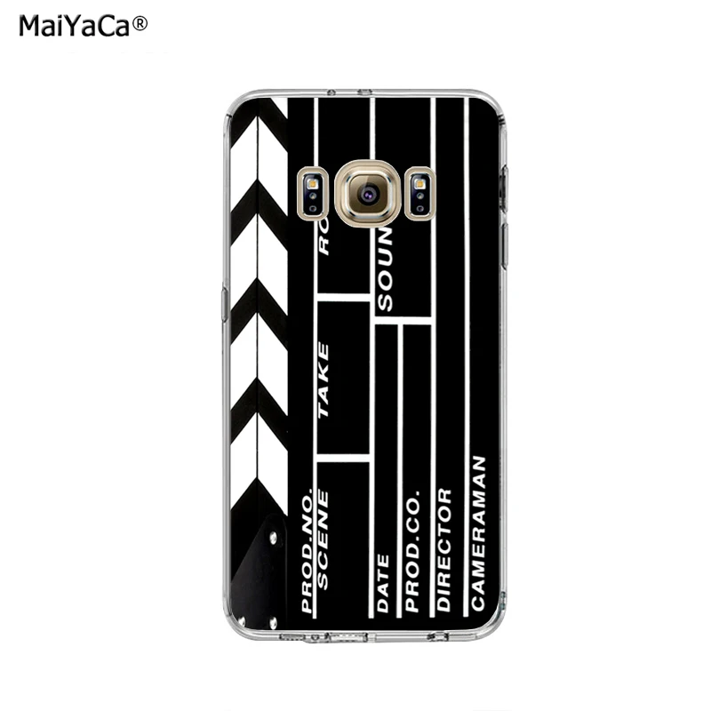 Мягкий прозрачный чехол для телефона с хлопушкой режиссера фильма samsung s6 edge s7 s8 s9