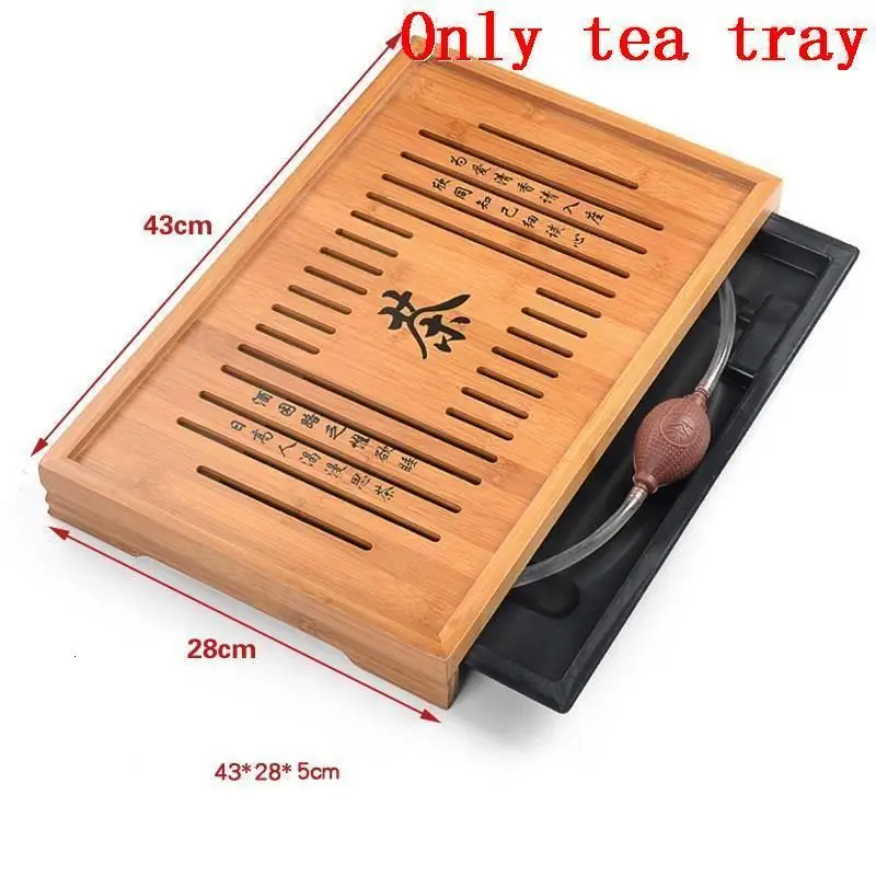 Juego Board De Te Chino Serviertablett набор Китай Bandeja Para Servir кунг-фу деревянный держатель Gongfu сервировочный китайский чайный поднос - Цвет: Version L