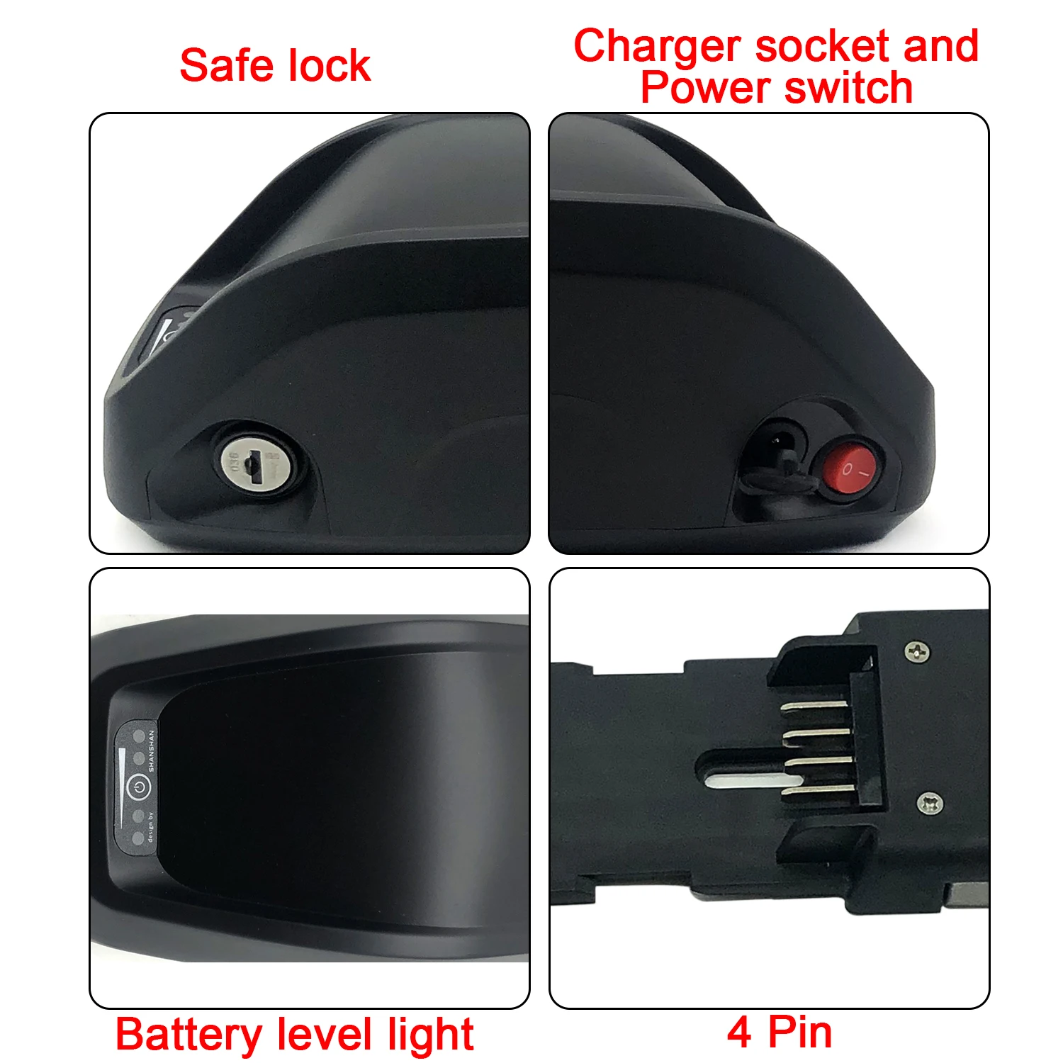 Shanshan Hailong Battery case 36V 48V Electric Bike Battery case Controller Base Ebike box
