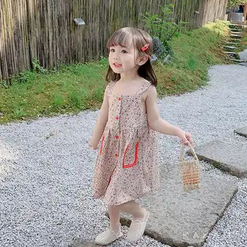 

Children's dresses 2020 summer new girls' idyllic dress floral floral princess dress children's clothing