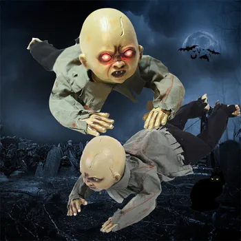 

Halloween Crawling Ghost Electric Toys Crawling Baby Ghost Demon Room Escape Tricky Props Gift for Kids Halloween Party Decor