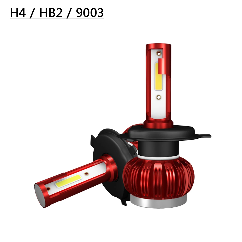 2 шт H1 H7 H10 Авто K1 COB светодиодный фары лампы H8/H9/H11/HB4 белый автомобильный налобный фонарь 72 Вт 8000лм автомобильный Стайлинг H4/HB2/HB3 6000K