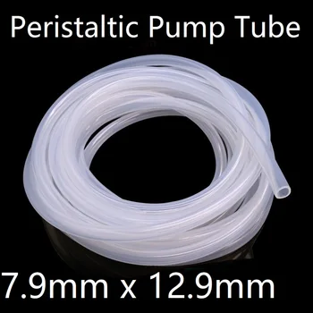 

Peristaltic Pump Tube ID 7.9mm x 12.9mm OD Soft Silicone Hose Wall 2.5mm Flexible Drink Water Connect Pipe Nontoxic Transparent