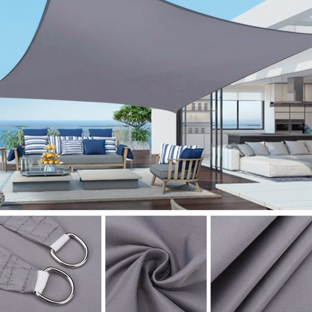Toldo de protección solar para exteriores, refugio impermeable para Patio, jardín, vela, cubierta de bloque UV para piscina, acampada, tienda de Picnic, dosel