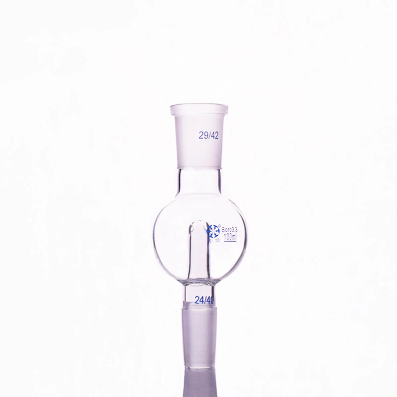 

Splashproof bulb standard ground mouth,Capacity 100ml,Joint 29/42+24/40,Splash-proof ball,Splash ball