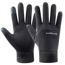 Winter Camping Velvet Gloves Touch Screen Running Anti-Skid Reflective Waterproof Women Warm Ski Cycling Sports Men's Gloves